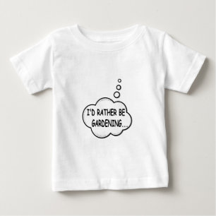 T-shirt Pour Bébé Je préfère être jardiné