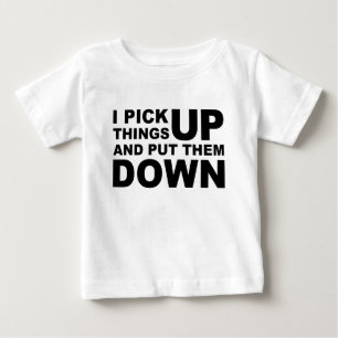 T-shirt Pour Bébé Je prends des choses et je les mets avale