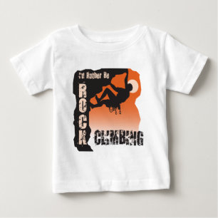 T-shirt Pour Bébé Je serais plutôt des types d'escalade de roche