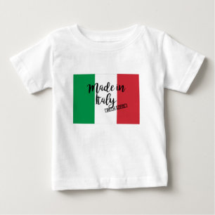 T-shirt Pour Bébé Je suis fabriqué en Italie