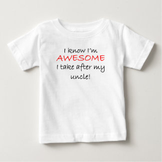 T-shirt Pour Bébé Je suis impressionnant je prends après mon oncle