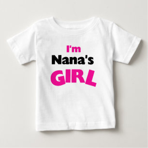 T-shirt Pour Bébé Je suis la fille de Nana