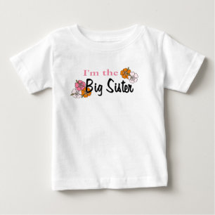 T-shirt Pour Bébé Je suis la grande soeur