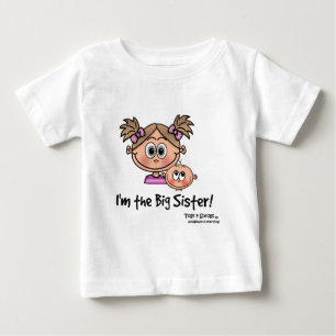 T-shirt Pour Bébé Je suis la grande soeur avec une chemise personnal