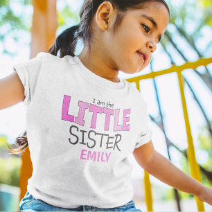 T-shirt Pour Bébé Je suis la petite soeur mignonne moderne Whimsical