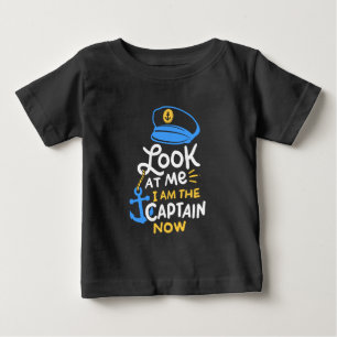 T-shirt Pour Bébé Je Suis Le Capitaine Maintenant Bateau Capitaine C