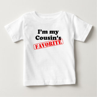 T-shirt Pour Bébé Je suis le favori de mon cousin