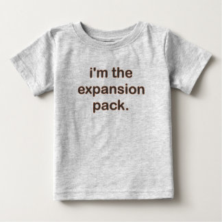 T-shirt Pour Bébé Je suis le paquet d'expansion (Bn/Bk)