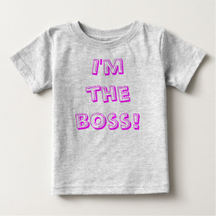 T-shirt Pour Bébé Je suis le patron !