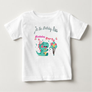 T-shirt Pour Bébé Je suis le patron de l’anniversaire