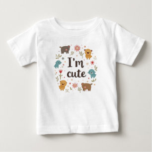 T-shirt Pour Bébé je suis mignon