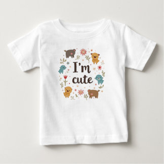 T-shirt Pour Bébé je suis mignon