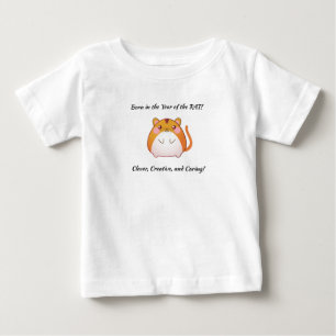 T-shirt Pour Bébé Je suis né dans l'année de la RAT! sur un