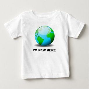 T-shirt Pour Bébé Je suis nouveau ici
