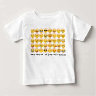 T-shirt Pour Bébé Je suis plein du tee - shirt d'Emoji d'enfant en