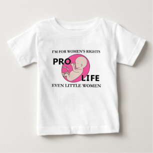 T-shirt Pour Bébé Je suis pour de petites femmes de droits de la