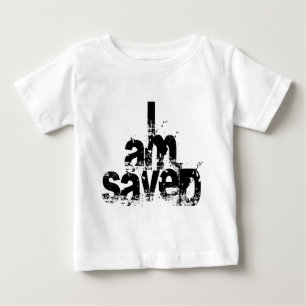 T-shirt Pour Bébé Je suis sauvé chrétien