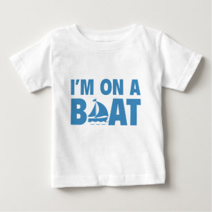 T-shirt Pour Bébé Je suis sur un bateau