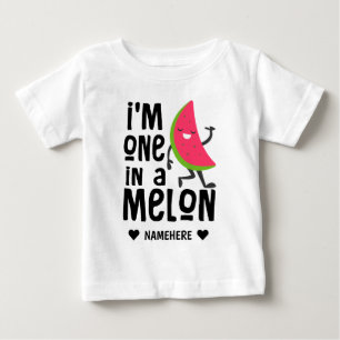 T-shirt Pour Bébé Je suis un dans un Melon
