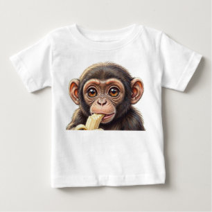 T-shirt Pour Bébé Je suis un petit chimpanzé espiègle !