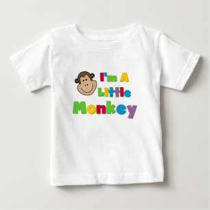 T-shirt Pour Bébé Je suis un petit singe