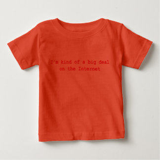 T-shirt Pour Bébé Je suis un peu gros sur Internet