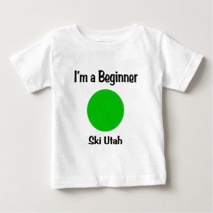 T-shirt Pour Bébé Je suis un ski Utah de débutant