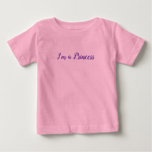 T-shirt Pour Bébé Je suis un slogan de Princesse