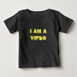 T-shirt Pour Bébé Je suis un virus