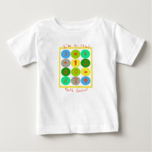 T-shirt Pour Bébé Je suis un vrai T-shirt bébé génie des maths