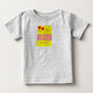 T-shirt Pour Bébé Je t'aime beaucoup !
