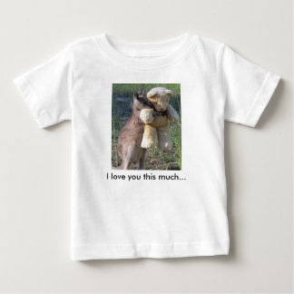 T-shirt Pour Bébé Je t'aime tellement... nounours de câlin