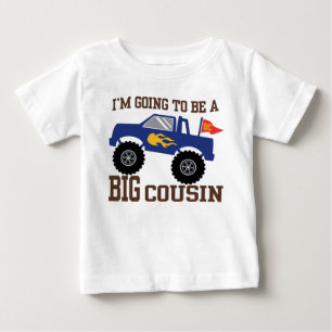 T-shirt Pour Bébé Je vais être un gros camion monstre Cousin
