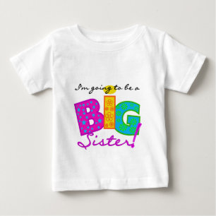 T-shirt Pour Bébé Je vais être une grande soeur
