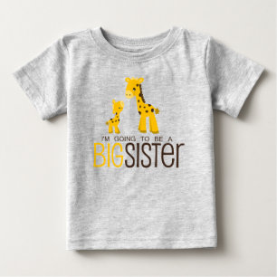 T-shirt Pour Bébé Je vais être une grande soeur
