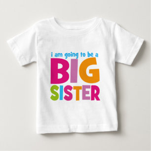 T-shirt Pour Bébé Je vais être une grande soeur