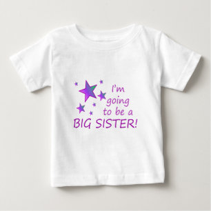T-shirt Pour Bébé Je vais être une grande soeur !