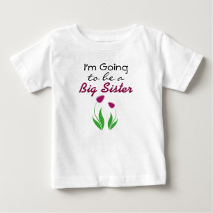 T-shirt Pour Bébé Je vais être une robe d'annonce de Grande Sœur