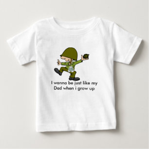 T-shirt Pour Bébé Je veux être juste comme mon papa quand I g…