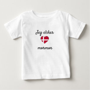 T-shirt Pour Bébé Jeg Elsker mormor