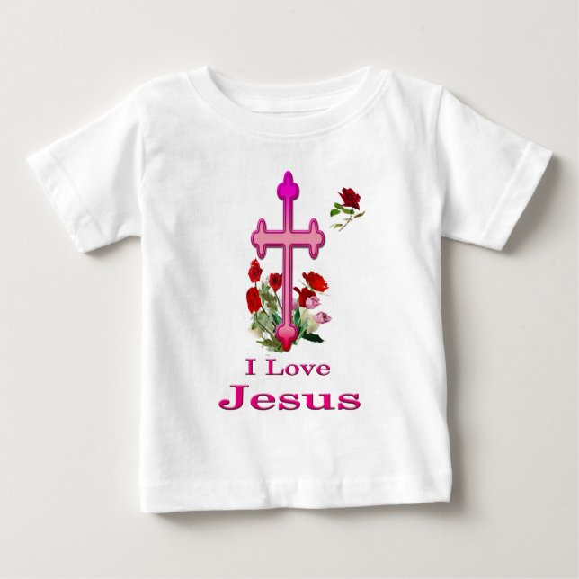 T-shirt Pour Bébé Jésus  (Devant)