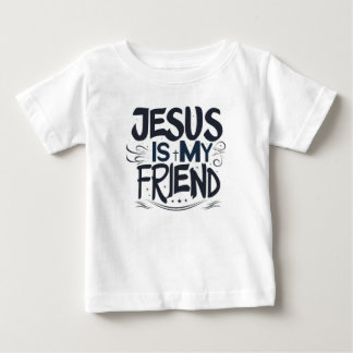 T-shirt Pour Bébé Jésus Est Mon Ami