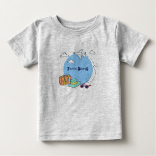 T-shirt Pour Bébé Jetsetter Elégance : Tee de mode inspirée par le v