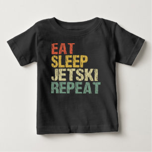 T-shirt Pour Bébé Jetski Eat Sleep Repeat Style Funny