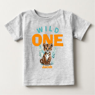 T-shirt Pour Bébé Jeu d'Anniversaire de WILD ONE personnalisé