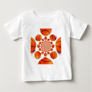 T-shirt Pour Bébé Jeu de basket-ball des champions : Court Vision Ka