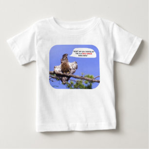 T-shirt Pour Bébé Jeune Eagle chauve fâché