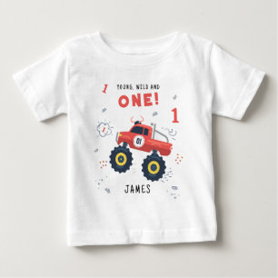 T-shirt Pour Bébé Jeune Sauvage Et Un 1er Anniversaire Enfants Voitu