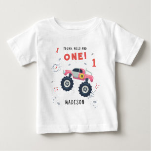 T-shirt Pour Bébé Jeune Sauvage Et Un 1er Anniversaire Enfants Voitu