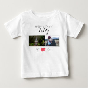 T-SHIRT POUR BÉBÉ JOLI ANNIVERSAIRE DADDY VÊTEMENTS BÉBÉ PERSONNALIS